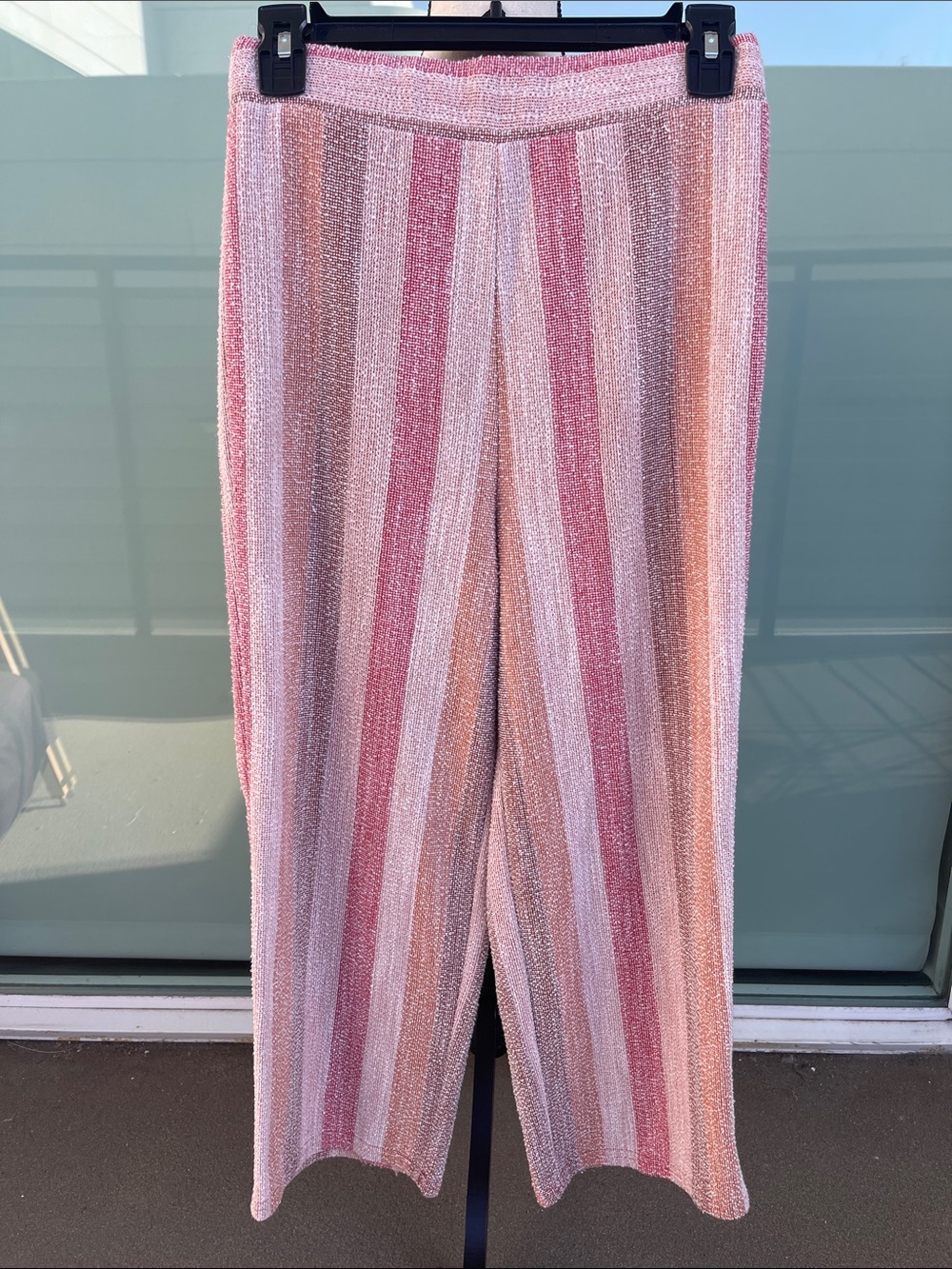 BB Dakota Summer Striped Straight Leg Pants